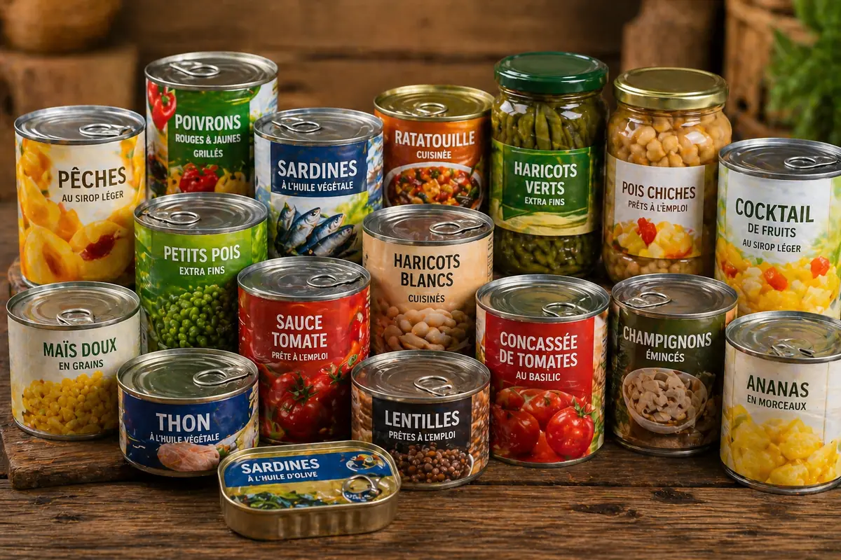 Conserves et produits longue conservation